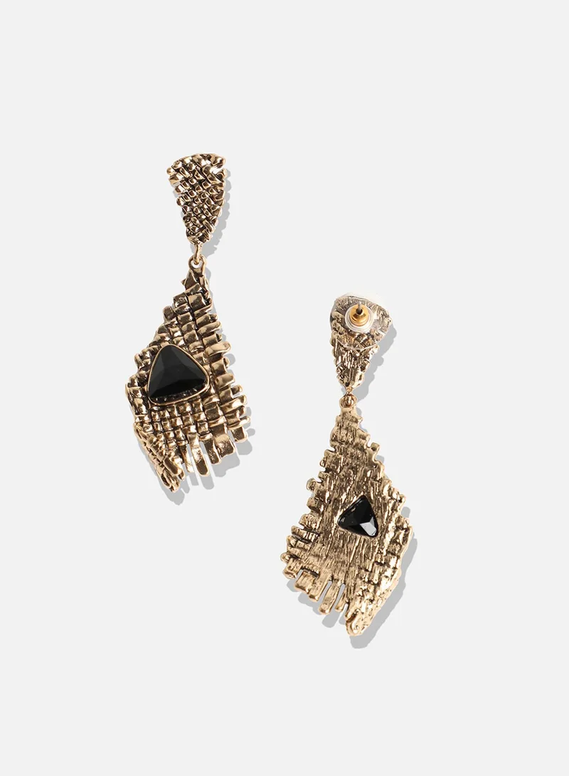SOHI Abstract Crystal Artificial Drop Earring Jewellery