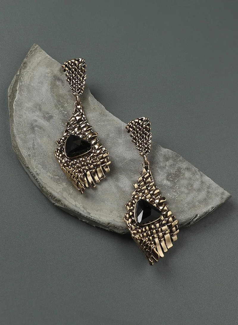 SOHI Abstract Crystal Artificial Drop Earring Jewellery