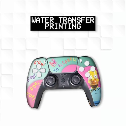 BABY CUDDLE BOX Simppson Custom PS-5 Controller Wireless compatible with Play-Station 5 Console by BCB Controllers | Proudly Customized in USA with Permanent HYDRODIP Printing(NOT JUST A SKIN)(MODDED) - Image 2