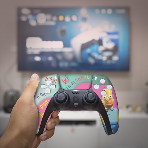 BABY CUDDLE BOX Simppson Custom PS-5 Controller Wireless compatible with Play-Station 5 Console by BCB Controllers | Proudly Customized in USA with Permanent HYDRODIP Printing(NOT JUST A SKIN)(MODDED) - Image 5