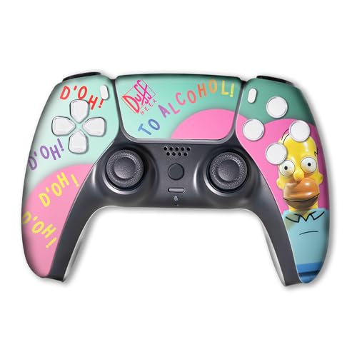 BABY CUDDLE BOX Simppson Custom PS-5 Controller Wireless compatible with Play-Station 5 Console by BCB Controllers | Proudly Customized in USA with Permanent HYDRODIP Printing(NOT JUST A SKIN)(MODDED) - Image 1