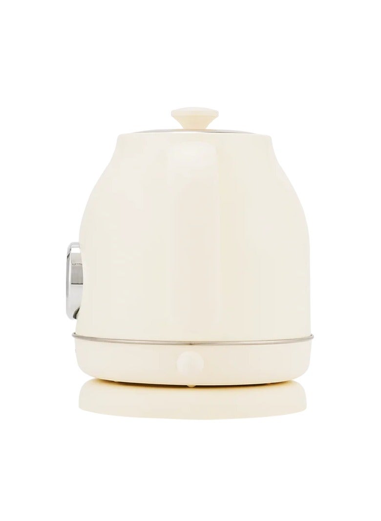 QCOOKER Electric Tea Kettle, Multifunctional Stainless Steel Cordless Kettle, Fast Boiling Water Kettle For Home And Office Use, Beige  - Image 1