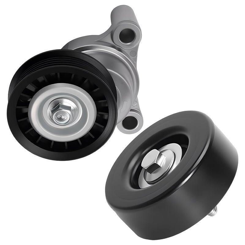 39083 Belt Tensioner and Idler Pulley Assembly for Chevy Silverado 1500 20092013 for GMC Sierra 15002500 HD 20102013 for Cadillac Escalade 20092014 for Hummer H2 2009 V8 62L60L53L48L
