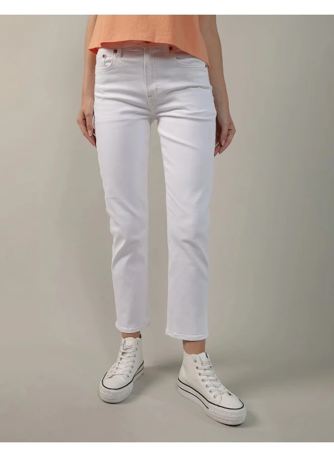 امريكان ايجل High Waist Straight Jeans