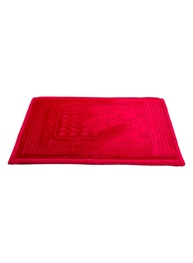 AL SANIDI Memori Foam Prayer Rug, Comfortable Foam Prayer Rug, Red Dark, Size 80*115 Cm  - Image 4