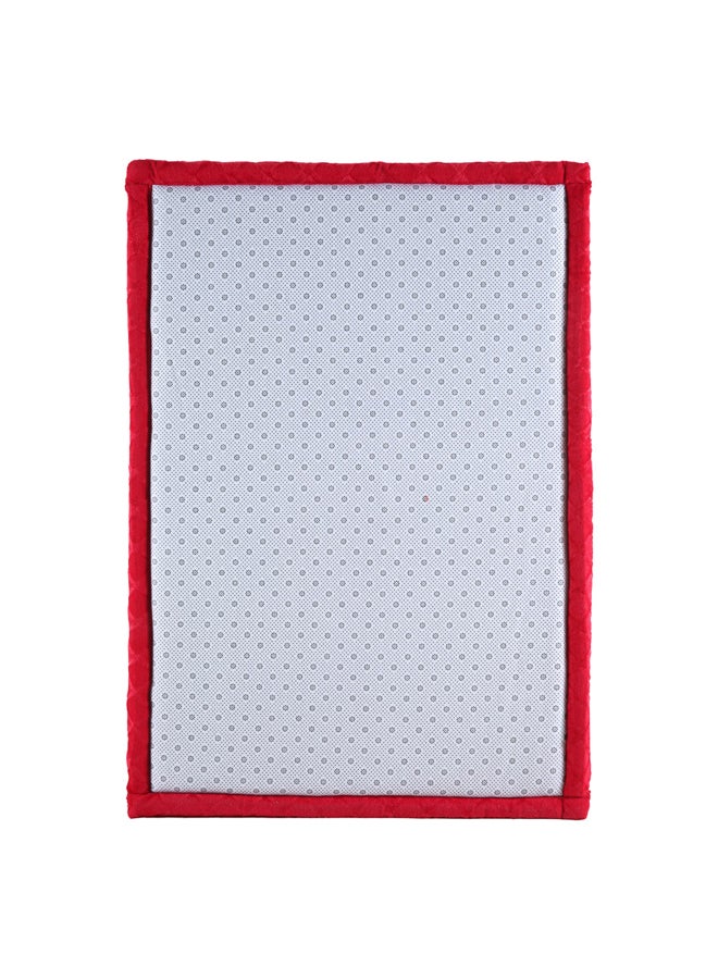 AL SANIDI Memori Foam Prayer Rug, Comfortable Foam Prayer Rug, Red Dark, Size 80*115 Cm  - Image 3