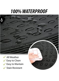 RATSAW Anti Skid Rubber Car Floor Mat for All Weather Protection Heavy Duty Floor Mat 3 Pieces  - Image 3