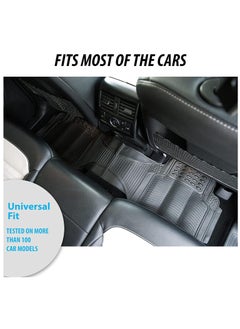 RATSAW Anti Skid Rubber Car Floor Mat for All Weather Protection Heavy Duty Floor Mat 3 Pieces  - Image 5
