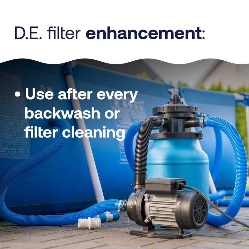 HTH 67121 Swimming Pool Care D.E. Filter Aid, Improve Filtration Efficiency and Water Clarity, 10lb - Image 2