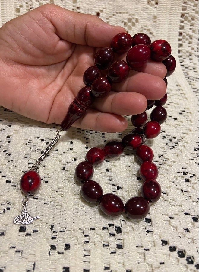 Faturan Prayer Beads For Men 28 Beads Size 13.5mm x 15.5mm - Image 1