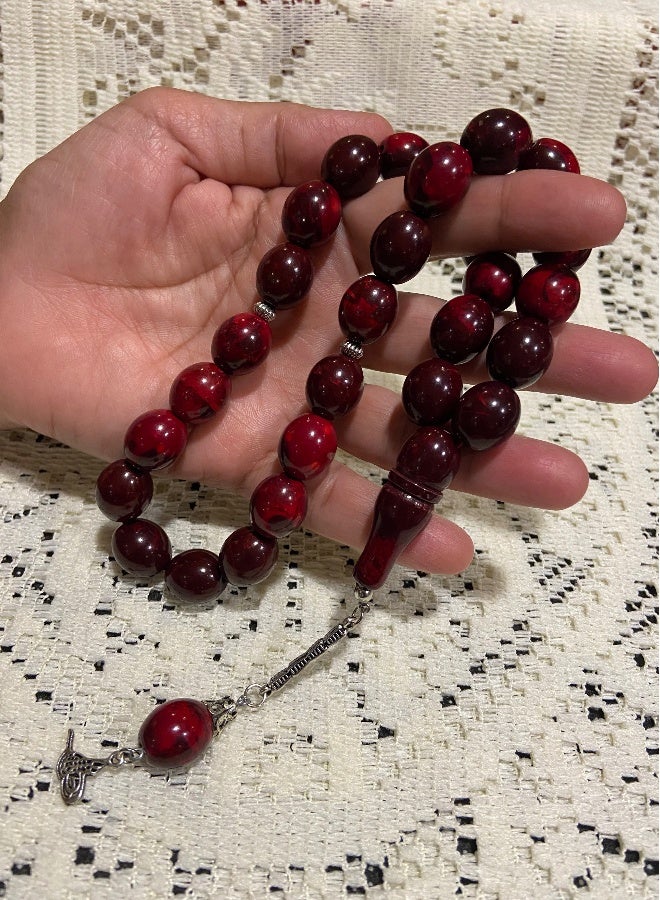 Faturan Prayer Beads For Men 28 Beads Size 13.5mm x 15.5mm - Image 2