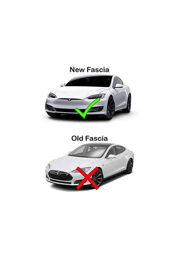 Custom Cut Graphics Logo Decal Wrap for Tesla Model S, Facelift, 14-pc Set (Gloss Red) - Image 2