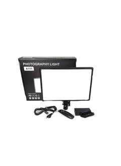 LED Light Panel Video Camera Lighting Panel A111 Photography Light with Remote 3200-6000K Adjustable with Stand