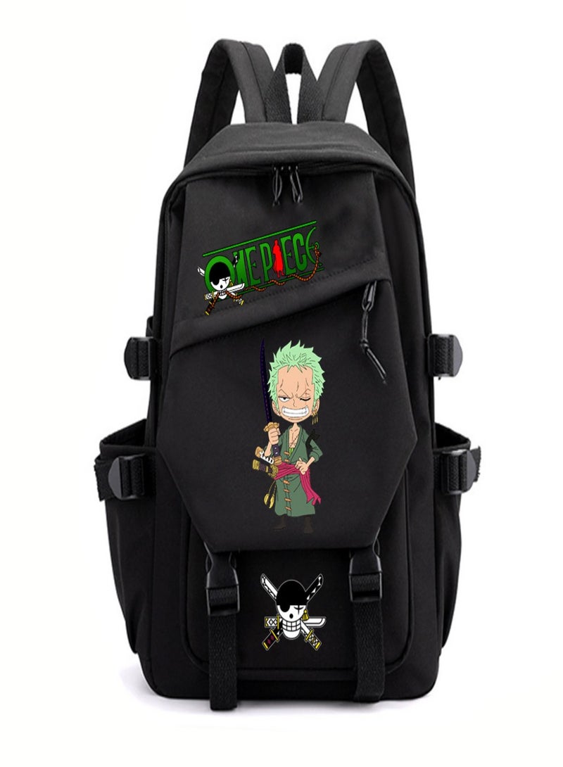 One Piece Roronoa Zoro Children Bag Sackpack Backpack Laptop Sports Bags Fashion for  Kids