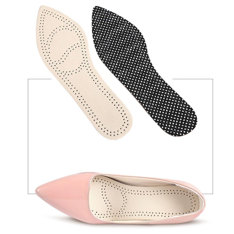 Leather High Heels Insoles 2 Pairs Breathable Anti Sweat Soft Cushioned For Pointed Shoes Size 35 36 - Image 5