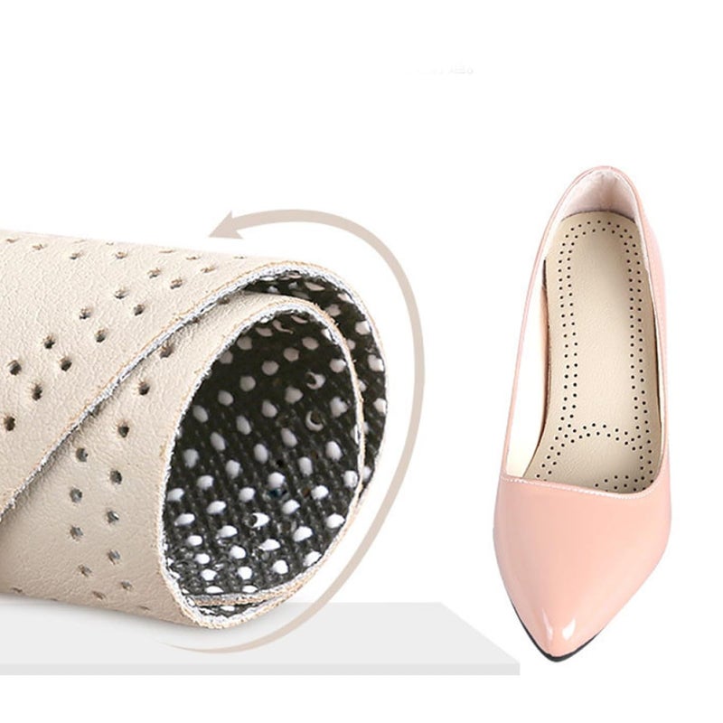 Leather High Heels Insoles 2 Pairs Breathable Anti Sweat Soft Cushioned For Pointed Shoes Size 35 36 - Image 4