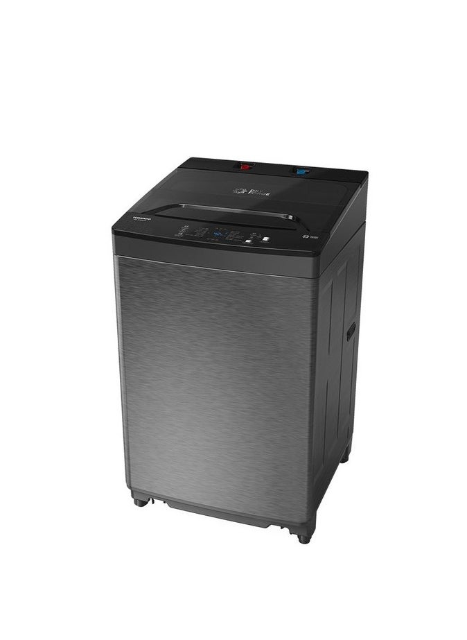 TORNADO - Tornado Top Load Automatic Washing Machine, 8 Kg, Dark Silver - TWT-TLN08LDS - Image 1