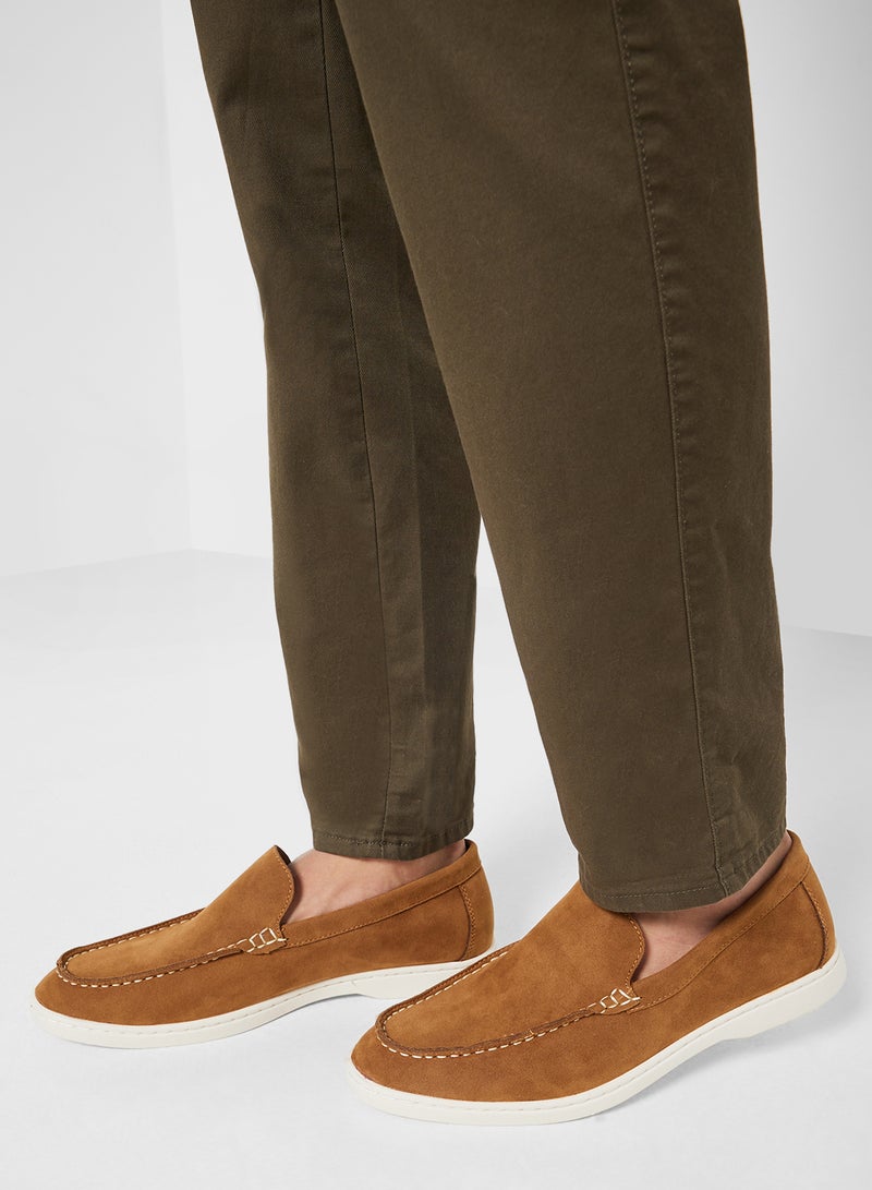 Robert Wood Suede-Look Penny Casual Loafers - Image 5