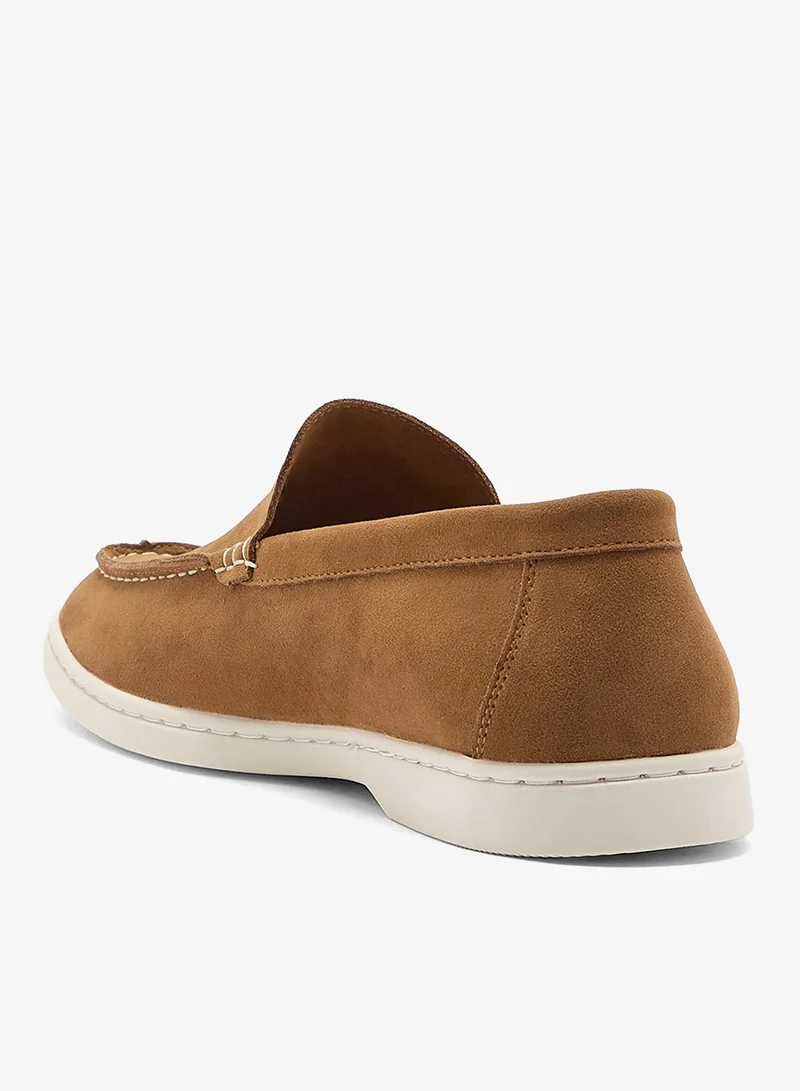 Robert Wood Suede-Look Penny Casual Loafers
