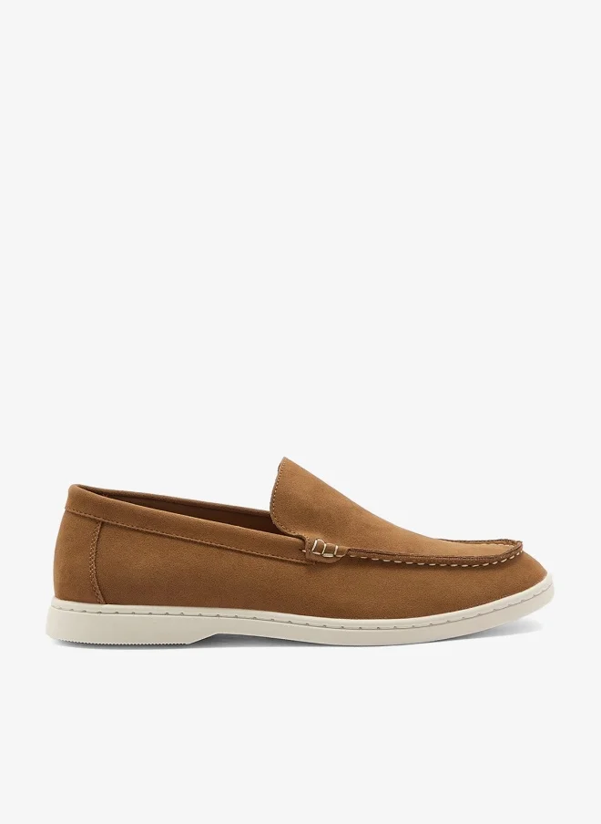 Robert Wood Suede-Look Penny Casual Loafers