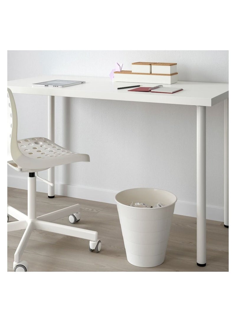 Multipurpose FNISS Plastic Waste Bin - White  - Image 3