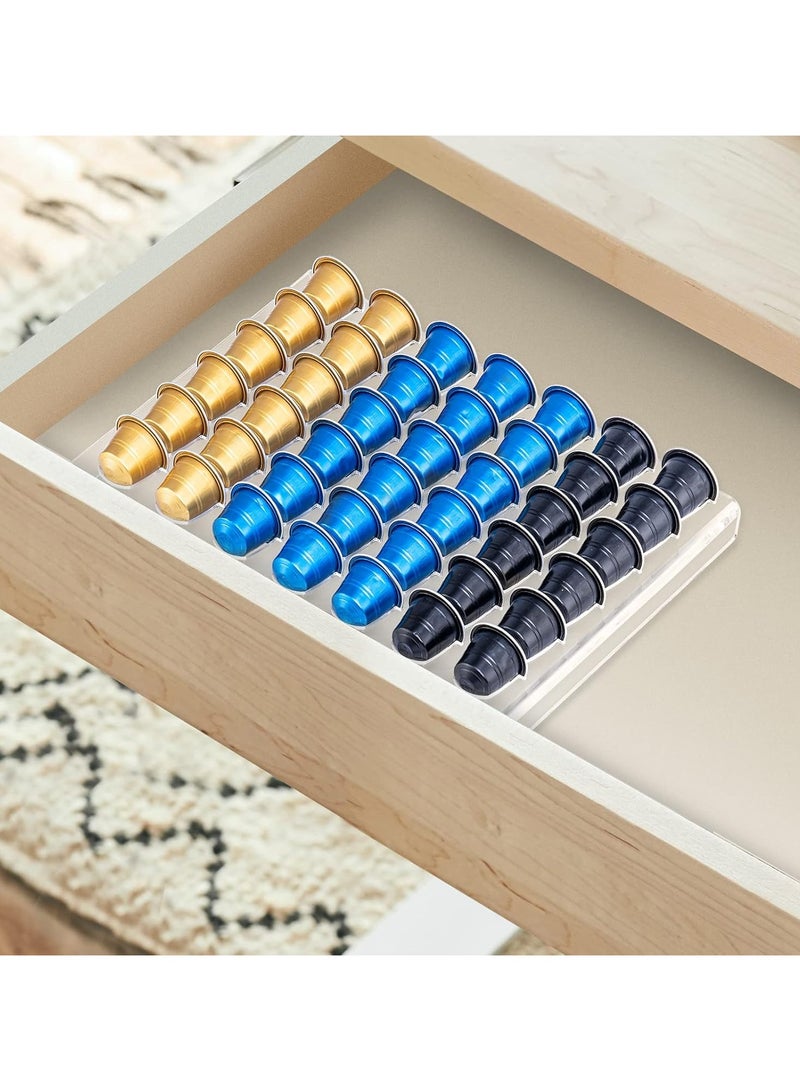 TPGP Coffee Pod Storage Organizer Tray Drawer, Holds 42 Capsules Compatible with Nespresso Original Pods, Clear Capsule Drawer Organizer for Kitchen, Home, or Office  - Image 5