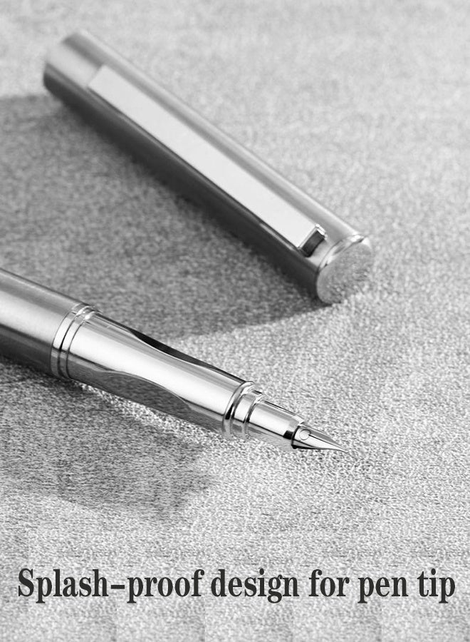 MANBO Affordable Metal Calligraphy Fountain Pen, Art Sketch Signature & Writing Pen, Gift Set with 1 Pen, 5 Nibs, 10 Ink Cartridges & Premium Gift Box - Image 4