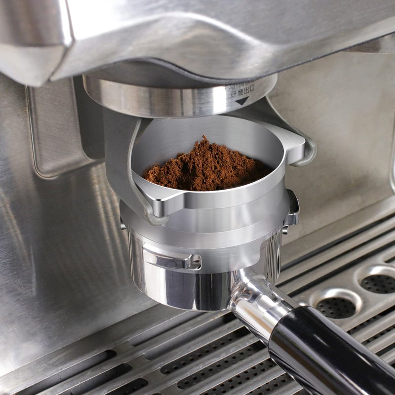 FIRJOY 54mm Espresso Dosing Funnel for Breville Barista Portafilters (Stainless Steel-Silver) - Image 3