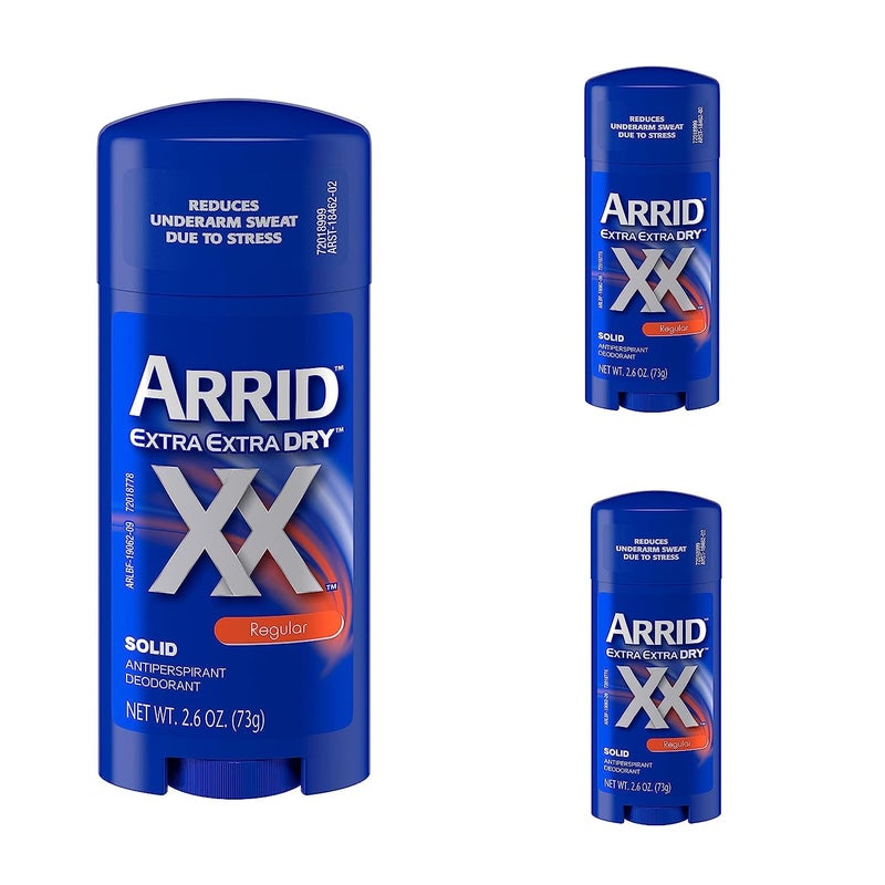 ARRID XX Anti-Perspirant Deodorant Solid Regular 2.6 oz (Pack of 3) - Image 1