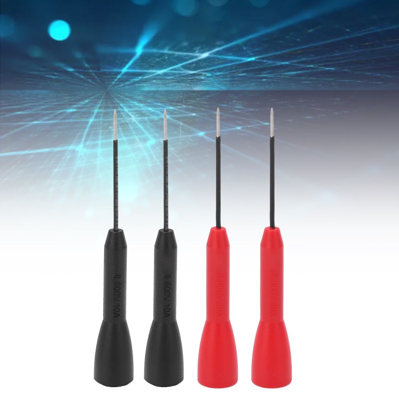 Multimeter Test Needle: PA Brass Construction - Insulation Protection CAT Ⅱ 600V 10A Non Destructive Probe for Voltage Circuit Testing Multimeter Equipment - Image 3