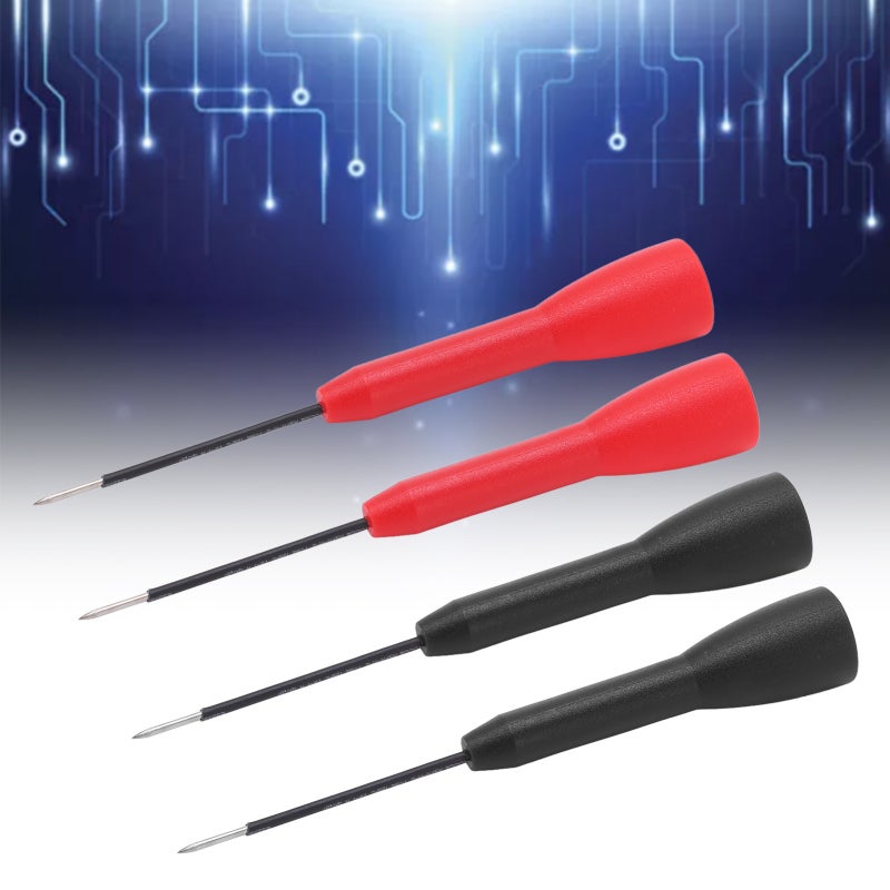 Multimeter Test Needle: PA Brass Construction - Insulation Protection CAT Ⅱ 600V 10A Non Destructive Probe for Voltage Circuit Testing Multimeter Equipment - Image 5