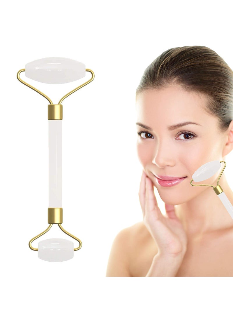 ORILEY ORILEY Facial Massager Double Sided Face Roller Natural Jade Massage Stone Beauty Tool for Face Neck Toning Firming  Serum Application MG03  - Image 2