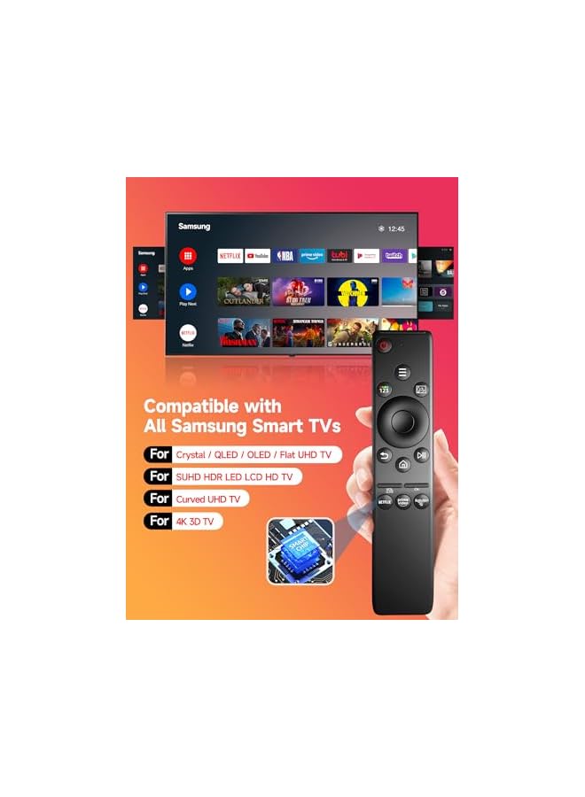 ELTRAZONE (Pack of 2) Universal remote control for samsung smart TV, remote-replacement of hdtv 4k uhd curved qled and more tvs, with netflix prime-video buttons - Image 3