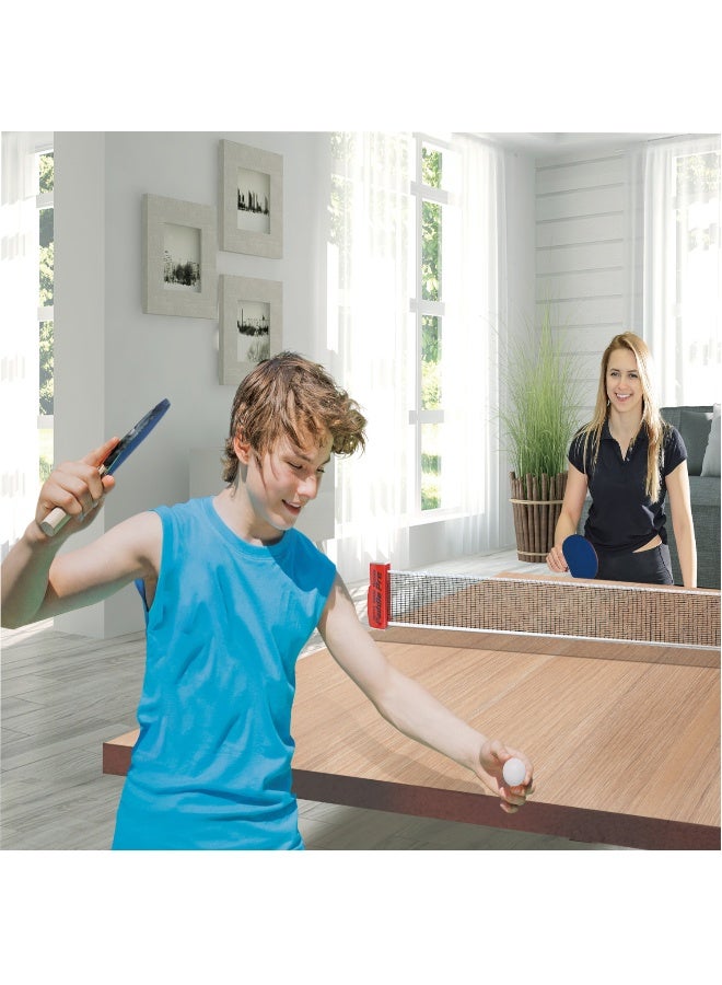 Hostfull Retractable Table Tennis Set | 180cm Expandable Net with Clamp System | Portable, Lightweight and Easy Setup on Any Table | Indoor/Outdoor Game Fun | 180x4.5x19 cm - Image 3