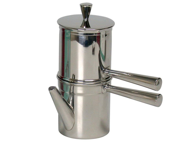Ilsa Stainless Steel Neapolitan Coffee Maker with Spout, 6 Cup - Image 1