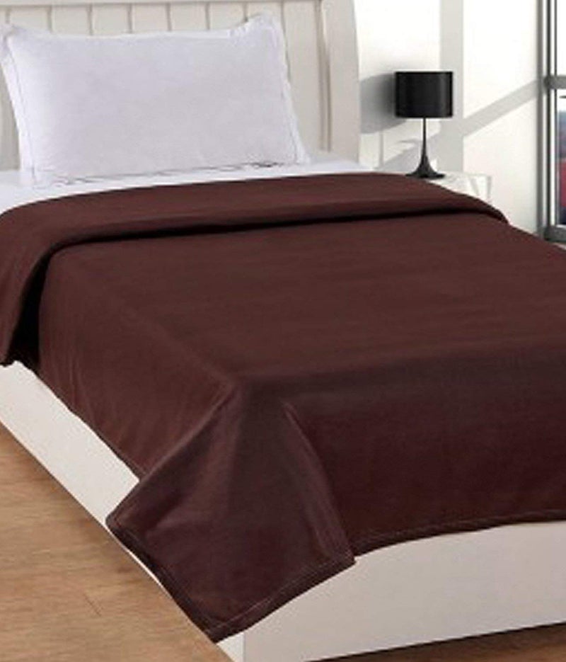 Goyal's Plain Fleece Single Bed All Season Blanket/Comforter/Dohar 250 Thread Count - 55x88 Inch, Blue, Brown, Maroon, Rust, Olive (Pack of 5) - Image 5