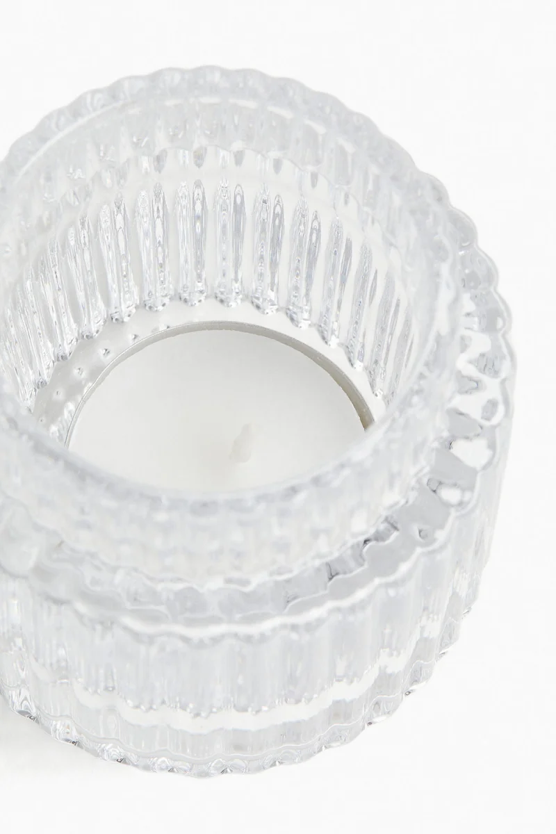 H&M Glass Candle Holder