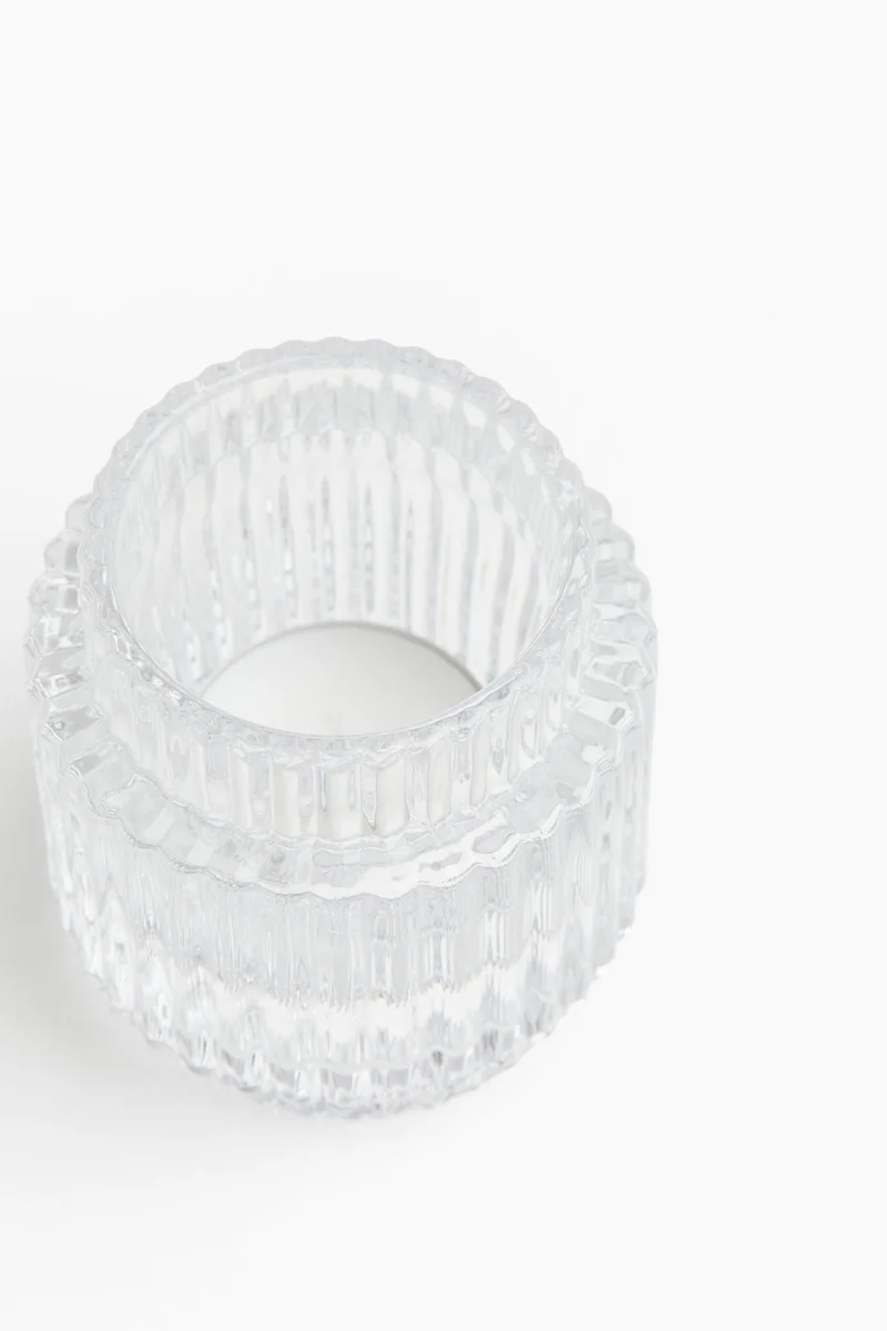 H&M Glass Candle Holder