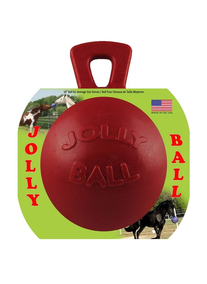 Jolly Pets - Horsemen's Pride 10" Jolly Ball Horse Toy, Red - Image 1