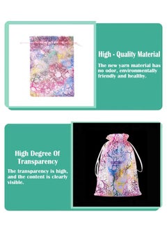 ZCM-HAPPY 48 Piece Organza Party Favor Bag Goodies Bag Set  - Image 2