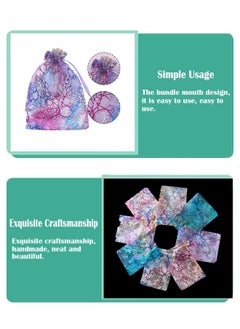 ZCM-HAPPY 48 Piece Organza Party Favor Bag Goodies Bag Set  - Image 3