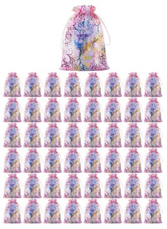 ZCM-HAPPY 48 Piece Organza Party Favor Bag Goodies Bag Set  - Image 1