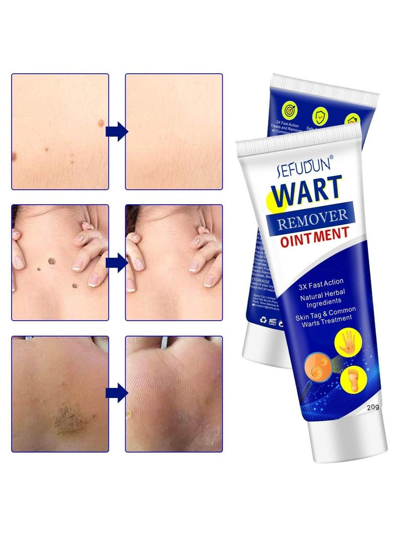 Sefudun Wart Removal Ointment Natural Herbal Wart Remover Treatment Skin Repair Cream Against Moles Warts Use On Any Parts Of Body 20g - Image 5
