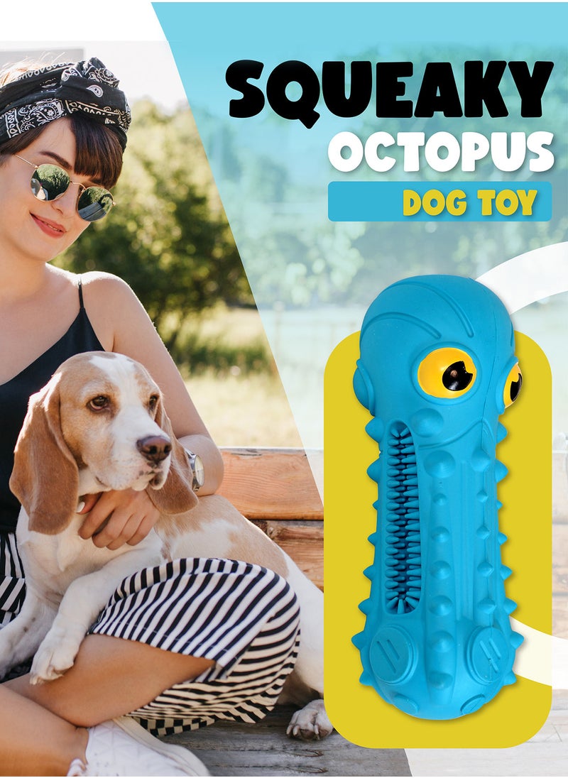 CHEWY BONE Squeaky dog toy rubber octopus toy for medium and large dogs  - Image 2