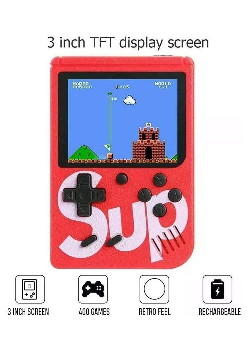 SUP Game Box Plus 400 in 1 Retro Games UPGRADED VERSION mini Portable Console Handheld Gift (Blue) - Image 2