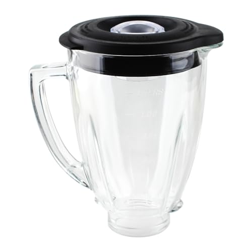 LMEI Replacement parts 6-Cup Glass Jar With Lid, Compatible with Oster Blenders - Image 1