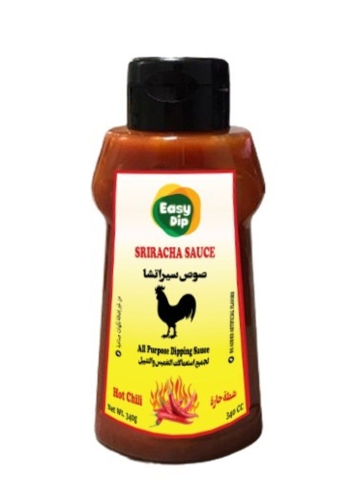 Easy Dip Sriracha Sauce - 340g - Hot Chili All-Purpose Dipping & Seasoning Sauce - Image 1