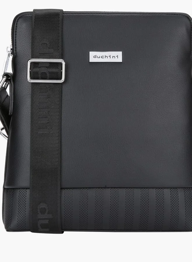 DUCHINI Men Messenger Bag with Zip Closure