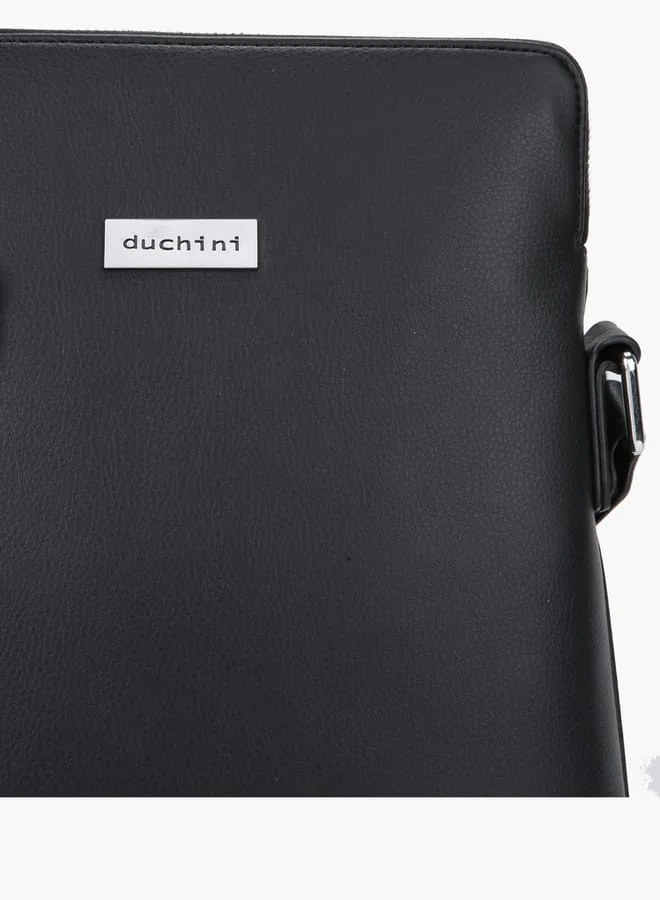 DUCHINI Men Messenger Bag with Zip Closure