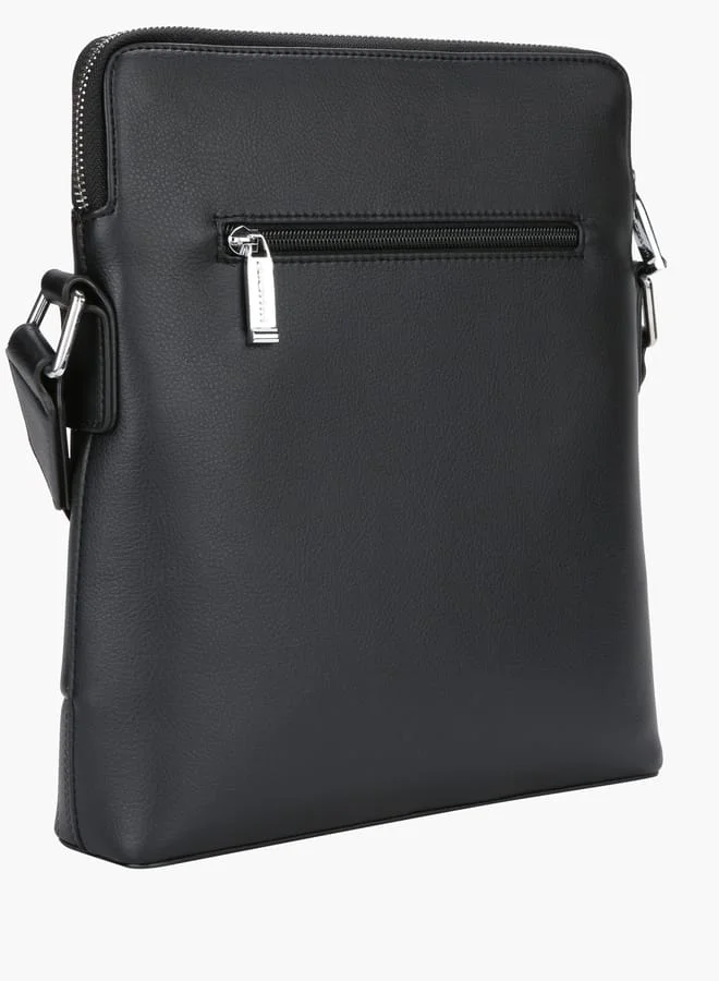DUCHINI Men Messenger Bag with Zip Closure